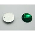 thumbnail image 6 of U8MO 100 Blue Flatback Acrylic Rhinestone Round Sewing Button 14mm Sew on beads, 6 of 6