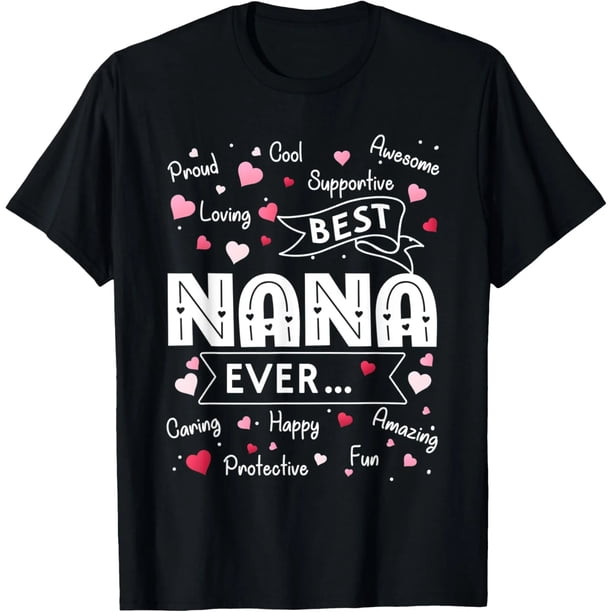 Camiseta de la Mejor Nana del Mundo Divertida para Abuela Primeriza Regalo del Día de la Madre