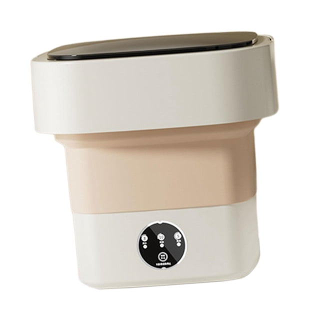 Lavadora portátil, mini lavadora plegable, lavadora eléctrica automática de 6,5 l, lavadora de viaje, para toallas de camping de dormitorio de hotel Blanco BLESIY minilavadora