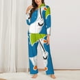 thumbnail image 3 of Bingfone Womens Pajama Sets Goose Holding An Umbrella Print,Long Sleeve Loungewear Pajamas Set-Large, 3 of 9