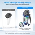thumbnail image 5 of Rechale VR Silicone Case for Meta Quest 3S, Design Upgraded Accessories for Oculus Quest 3s, Face Cover, Controller Grips, Shell Cover, Lens Cover, Disposable Eye Cover(Blue Stripe), 5 of 8