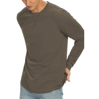 Unisex Raglan Long Sleeve Hooded Tee - Lightweight Fine Jersey Cotton Blend With Drawstring Hood