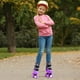thumbnail image 5 of Patines METROLLER para niñas de 5 a 8, 8 a 12 años, niños y adolescentes, color morado, 5 of 5