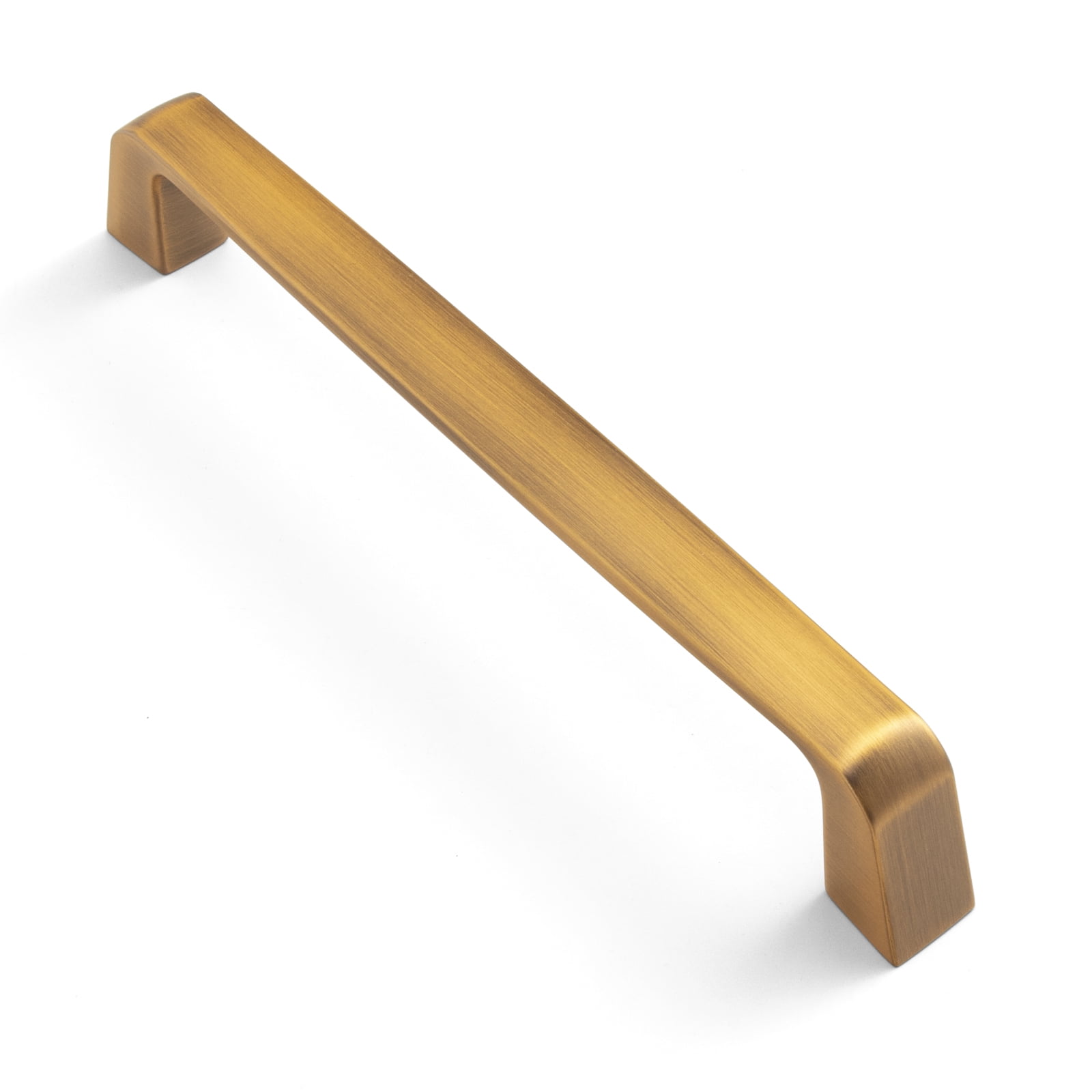 GooKi 10 Pack Brushed Dark Brass Handles Square Drawer Pulls