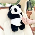 thumbnail image 3 of Car Tissue Holder, Hanging Plush Tissue Box Cover with Cartoon Design, Cute Paper Napkin Storage for Auto Home Office, Soft & Durable Auto Accessory, 3 of 5