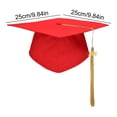 thumbnail image 4 of Hagloyecr 2026 Graduation Cap Topper with Tassel Unisex Matte Bachelor High School Cap Adjustable Size Black, 4 of 7