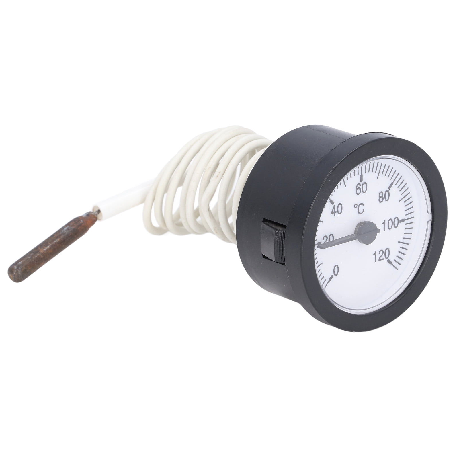 Dial Thermometer 0‑120°C Measuring Range Copper Sensor Clear Temperature Scale 52mm/2.0in Thermometer for Liquid