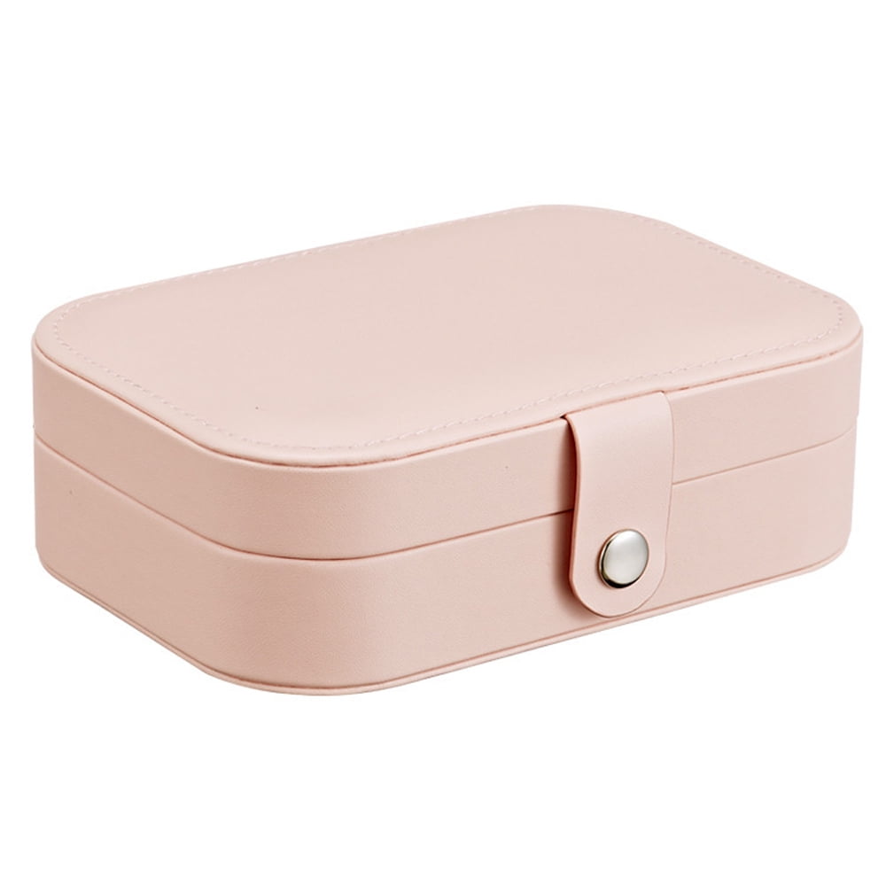 Portable Jewelry Box Organizer Earring Tray Jewellery Ornaments Storage Case 