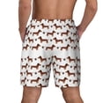 thumbnail image 4 of Haiem Dachshund Dog Puppy Mens Swim Trunks with Compression Liner 2 in 1 Swimming Shorts Stretch Swimwear Quick Dry,Board Shorts-Small, 4 of 9