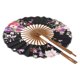 thumbnail image 3 of Ventilador de mano plegable de bolsillo de la flor de Sakura japonesa regalo de la decoración del partido del círculo redondo, 3 of 7