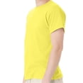 thumbnail image 3 of Hanes EcoSmart Men's Short Sleeve T-Shirt, Crewneck Classic Fit Tee, Cotton-Poly, Yellow, 3XL, 3 of 5