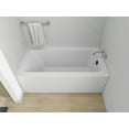 thumbnail image 2 of Vanity Art Acrylic Alcove Bathtub with 3 Side Tiling Flange, 60 x 32 inches Slip Resistant Surface 118-Degree Backrest Shower Tub, Reinforced Fiberglass Right Drain Soaking Tub, 2 of 8