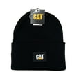 thumbnail image 4 of Caterpillar Men's CAT Label Cuff Beanies Black & Woodland Camo One Size Knit Hat, 4 of 5