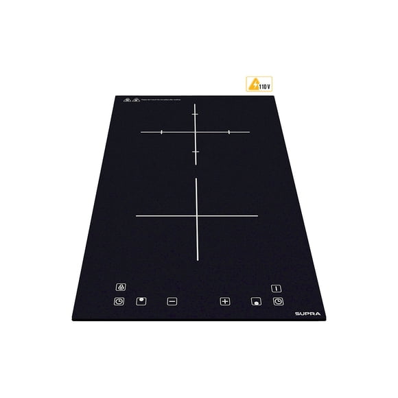 Parrilla de Empotrar de Inducción Magnética de 2 Quemadores Vertical SUPRA DUE-V