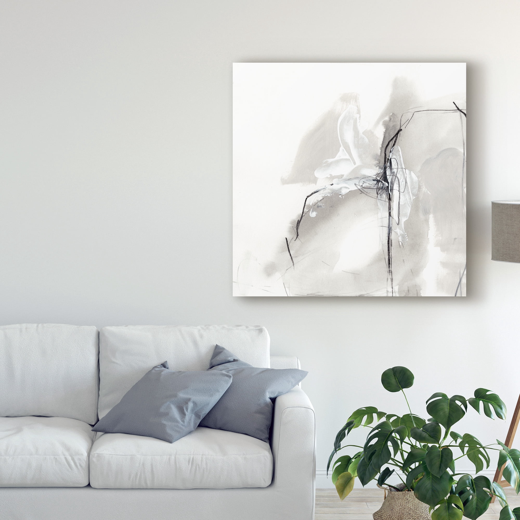 Trademark Fine Art 'Monochrome Gestures I' Canvas Art by June Erica Vess
