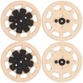 thumbnail image 1 of 4pcs Toy Racing Car Wheel Toy Car Wheel RC Car Accessories Wooden Toy Car Wheel Replacement, 1 of 8