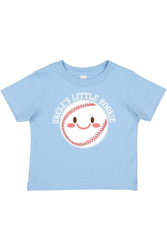 Uncle's Little Rookie- baseball Boys or Girls Baby T-Shirt