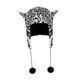 thumbnail image 3 of Lindo gorro de peluche novedoso para actividades al aire libre, mochileros, patinaje En y negro, 3 of 8