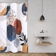 thumbnail image 4 of Boho Shower Curtain Mid Century Abstract Shower Curtain Modern Shower Curtain Set Retro Gold Neutral Shower Curtains Waterproof Bathroom Set Decor with 12 Shower Curtain Hooks 36x72, 4 of 5