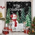 thumbnail image 2 of Christmas Trees Deer Shower Curtain for Bathroom, Winter Snowman Snowflake Waterproof Shower Curtains Washable Quick Dry with Hooks Bathtub Curtains 36x72IN, 2 of 9