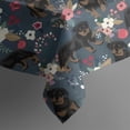 thumbnail image 5 of Rottweiler Dog and Flower Floral Square Tablecloth,Waterproof Square Table Cover,Wipeable Spillproof Washable Table Cover for Home Kitchen Party Decor 60"x60"(152x152cm), 5 of 6