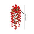 thumbnail image 3 of Leodye 1PCS Artificial Hanging Flowers, Realistic Faux Floral Wall Decor with Rattan for Indoor Home Scene Arrangement -29.52IN, 3 of 6