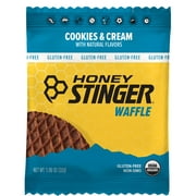 Honey Stinger Organic Waffle, Cookies & Cream, Sports Nutrition, 12.72 Ounce, Pack of 12