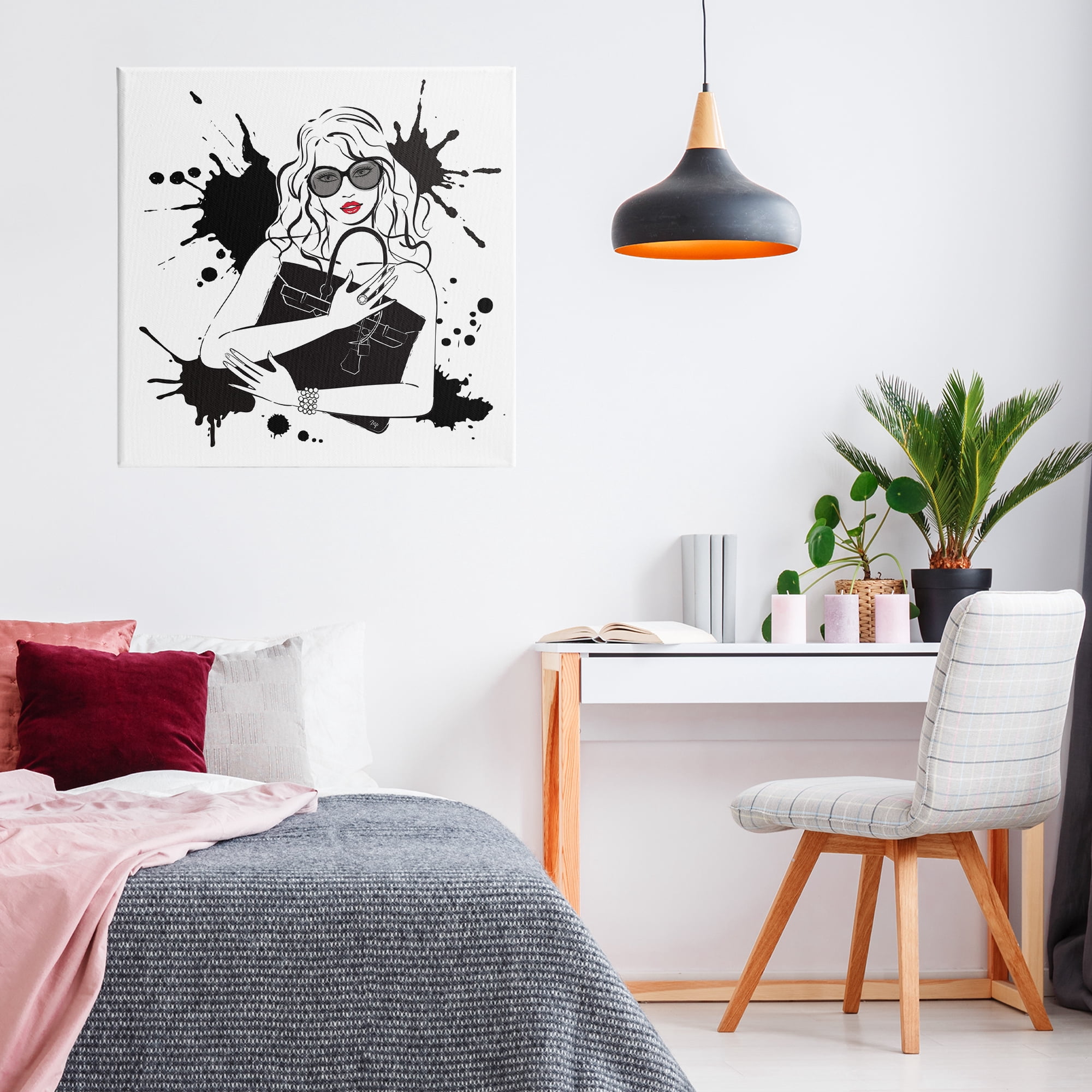 Stupell Industries Black Bag Elegance & Glamour Canvas Wall Art, design by Martina Pavlova