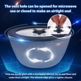 thumbnail image 2 of 4 Pack Replacement Lids for Pyrex 7201-PC 4 Cup and 7402-PC 6/7 Cup Glass Containers Mixing Bowl Storage Cover Leakproof, 2 of 5