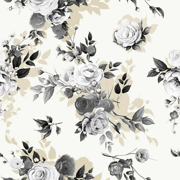MuralsPrint Kashira Mixed Floral Removable Wallpaper - 10'ft H x 24''inch W