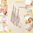 thumbnail image 3 of Dreamtimes 3 PCS Autumn Cute Cats Baby Muslin Washcloths, Cartoon Face Towel Burp Cloths Ultra Soft Absorbent Cotton Bath Wipes Towels for Newborn Boys Girls, 3 of 7