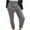 Dark Gray, variant on LLYwey Womens Dress Pants Spring and Summer Women's Button Elastic Waist Solid Fashion Casual Jeans Pants Pants Female Long Pant Style H1598 Green-1 L