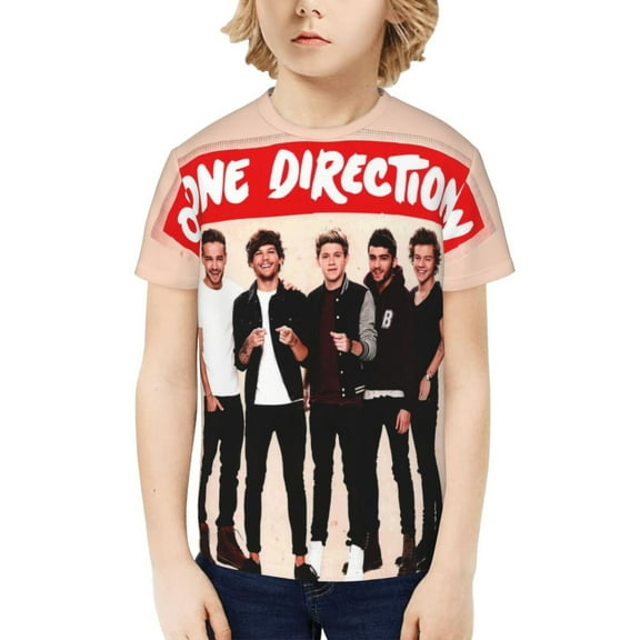 One Direction Kids T-Shirt 3d Printed Graphic T-Shirts Boys And Girls Short Sleeve Shirts For Youth Kids X-Small