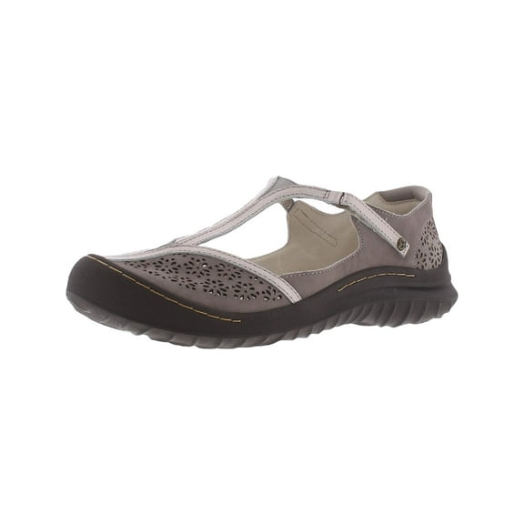 Jambu Womens Creek Leather Laser-Cut Casual Shoes Taupe 7.5 Medium (B,M)