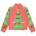 thumbnail image 4 of Jackets for Women Winter Coat Jackets Flannel Stand Collar Jacket(Cute Christmas Tree Cartoon,Size:S-4XL), 4 of 7