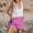 Hot Pink, variant on LEKODE Cotton Linen Shorts for Women Summer Elastic Waist Drawstring Bermuda Shorts Loose Comfy Short Pants with Pockets Blue L