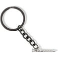 thumbnail image 1 of Flute Keychain Jewelry Jewlry Gift for Men Women Decor Flutes Musician Teacher Student Orchestra Musical Wind Instrument fife (Medium, Silver), 1 of 2