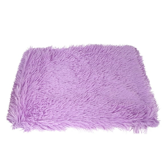 Cama para mascotas, gruesa, extragrande, cómoda, de felpa, para cachorros, nido, creativa, para gatos, para el hogar, suministros de invierno (morado, talla S)