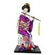 thumbnail image 2 of Estatua de muñeca geisha japonesa de 30 cm, figura coleccionable hecha a mano de resina para Púrpura B, 2 of 8