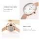 thumbnail image 4 of Temporizador moda lujo acero inoxidable mujer relojes de cuarzo 3ATM resistente al agua mujer Casual reloj de pulsera simple Relogio Feminino 1 1, 4 of 5