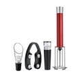thumbnail image 1 of Juego de 4 abridores de botellas 4 en 1 con bomba de aire, abridor a presión, cortador de papel de aluminio, vertedor inflable, tapón de vacío, accesorios para vino., 1 of 8