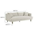 thumbnail image 5 of Pemberly Row Fabric Sofa and Ottoman Set in Heathered Weave Ivory, 5 of 11