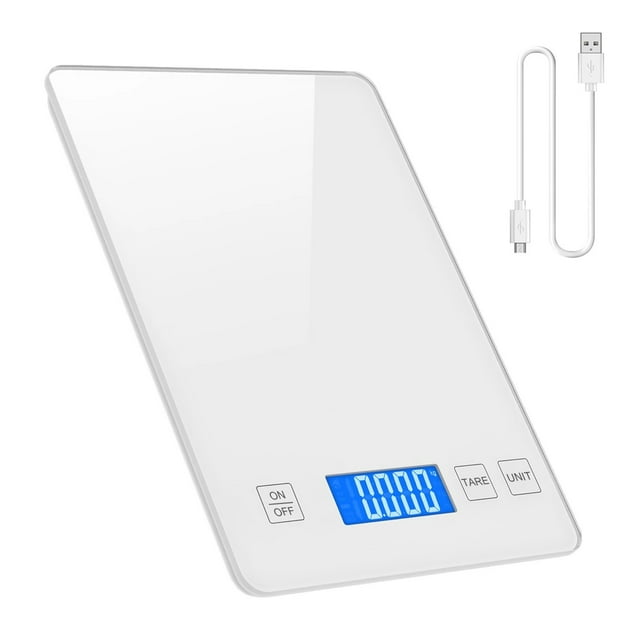 Digital Kitchen Scale 1g-10kg Food Scale Waterproof Tempered Glass Platform High Accuracy Multi-Function Scale ,High Accuracy