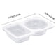thumbnail image 3 of Contenedor de condimentos de doble compartimento, 50 unidades, tapas de condimentos de doble compartimento, contenedores para refrigerios de doble compartimento., 3 of 3