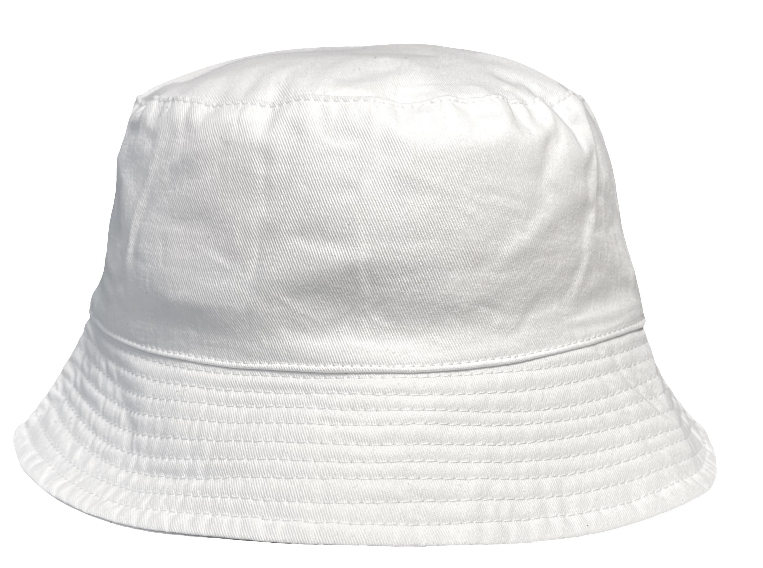 Hello Hobby Customizable Bucket Hat for Men & Women, Solid White