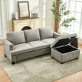 thumbnail image 3 of Modular Ottoman for Sectional Sofa, Chenille Comfy Upholstered Furniture for Living Room, Apartment, Studio, Office, 3 of 5