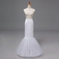 thumbnail image 3 of White1-Hoop Sirène Trompette Mariée Longue Robe de Mariée Robe de Bal Jupon Crinoline 110 cm, 3 of 8