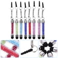thumbnail image 2 of 8pcs Universal Crystal Capacitive Stylus Domed Tip Touch Pen Handwriting Capacitive Pens for Phone Tablet (Mixed Colors), 2 of 6