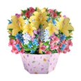 thumbnail image 1 of Cesta de Flores para El Día de La Madre, Tarjeta de Mensaje, Tarjeta de Agradecimiento Romántica, Cesta de Flores Plegable 3D para Vacaciones, Padre,, 1 of 9