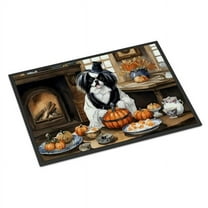 18 x 27 in. Unisex Japanese Chin Fall Kitchen Pumpkins Doormat